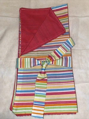 Juego de 6 servilletas de algodón vibraciones de verano - hechas a mano Foto 1 de 4