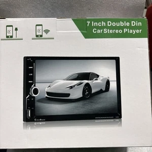 Double Din Car Stereo 7" LCD 1080p Touchscreen TV With Rearview Camera - Picture 1 of 8