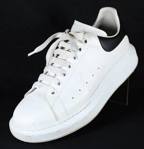 Zapatillas deportivas ALEXANDER MCQUEEN de cuero blanco con suela de plataforma para hombre LARRY 42 - Imagen 1 de 23