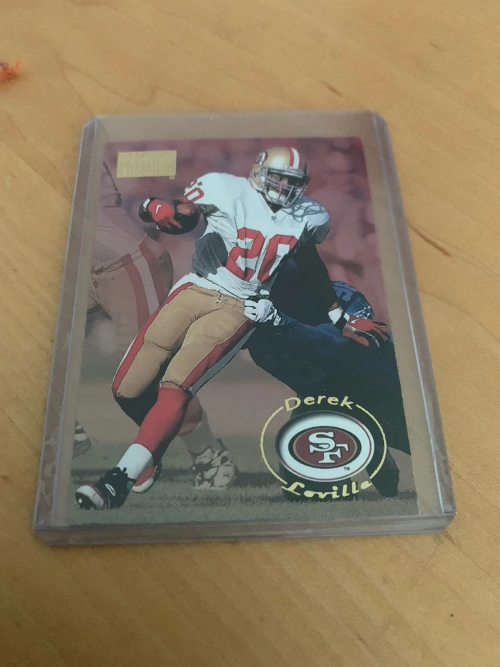 1996 Skybox Premium Derek Loville #158 San Francisco 49ers - Image 1 of 2
