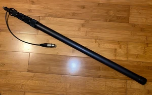 Boom Pole with Built-in XLR Audio cable for Telescopic Mic Microphone ENG Audio - Picture 1 of 8