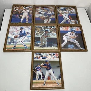 Lot of 6 MLB Mets Baseball Players Autographed 8x10 Photos Framed 1980's - Picture 1 of 8