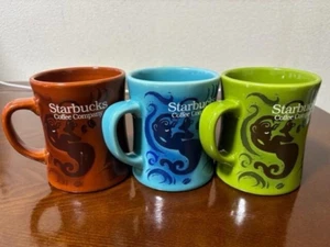 [MINT]Starbucks Logo Barista Reddish brown&Ocean Blue&Algae Green Coffee Mug cup - Picture 1 of 4