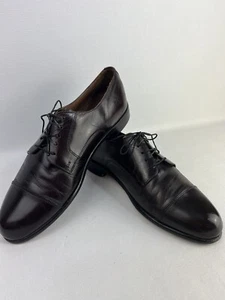 Johnston & Murphy Aristocraft Black Leather Cap Toe Derby Shoes Size 8.5 D/B - Picture 1 of 10