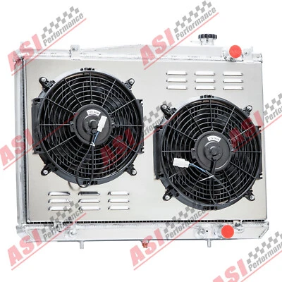 4Row Radiator Shroud Fan For 1998-2004 Nissan Frontier 2000-2004 Xterra XE,SE - Image 1 of 4