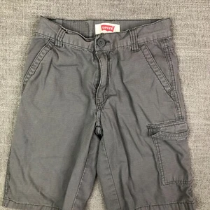 Levi's Shorts Boys 12 Gray Cargo Pocket Ripstop Canvas 24 x 10 - Picture 1 of 11