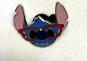 Intelligent Stitch Emoji Blitz Booster Face Head Disney Pin Glasses - Picture 1 of 2