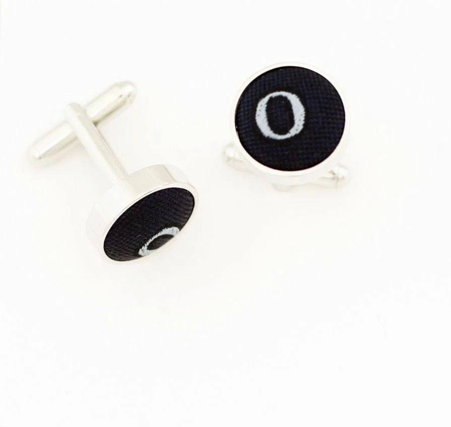 C0716 GEMELOS GEMELOS TELA AZUL MARINO LETRA ALFABÉTICA INICIAL "O" AZUL NUEVO Foto 1 de 1