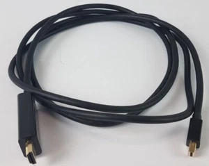HDMI zu Mini DisplayPort Kabel Cable 1,8 Meter Schwarz Black - Bild 1 von 1