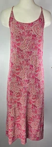 Ann Taylor Dress - Size 14 - Pink & Red Paisley - Picture 1 of 8