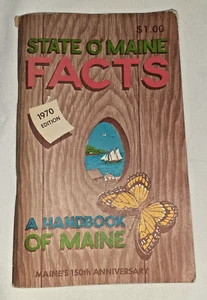 Vintage State 'o Maine Facts 1970 50th Anniversary Edition - Foto 1 di 3