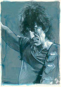 Aufkleber Ron Wood "Woody" Gitarrist der Rolling Stones by Krüger ca. 15x10 cm - Bild 1 von 7