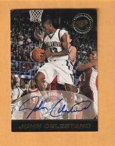 John Celestand Villanova Wildcats AUTO 1999 Press Pass Piscataway New Jersey 7J