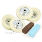 POLISHING KIT 66 - FELT (ANGLE GRINDER KIT) FOR ALUMINIUM, ALLOYS, COPPER, BRASS