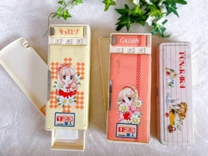 Abe Ritsuko Caron Federmäppchen Campanula Showa Retro Made in Japan 70er Vintage - Bild 1 von 10