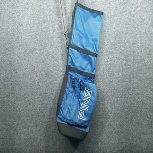 PING Sunday Carry Pencil Golf Bag Single Strap Foldable Blue - Picture 1 of 17