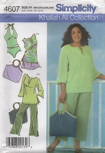Simplicity Sewing Pattern 4607 Tunic Top Trousers Bag Swimsuit Size 18 - 24 New - Picture 1 of 13