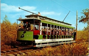 No. 303 Open Trolley Seashore Trolley Museum Kennebunkport Maine Postcard - Picture 1 of 2