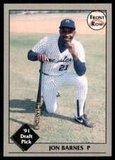 1991 Front Row Draft Picks Jon Barnes Lancaster Bruins #20