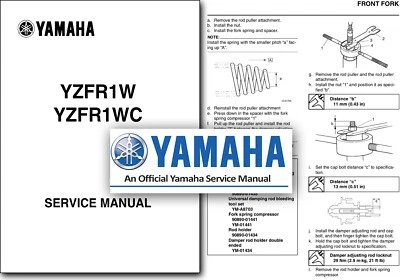 Yamaha YZF R1 Service Manual 2007 2008 Workshop Shop YZF1000  YZF-R1 - Image 1 of 2