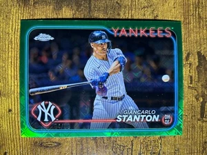 2024 Topps Chrome Logofractor GIANCARLO STANTON #275 GREEN /99 New York Yankees - Picture 1 of 3