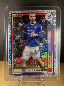 Nicolas Raskin Topps Merlin Chrome UEFA White Speckle /150 - Picture 1 of 2
