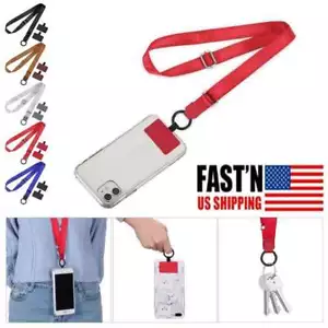 Universal Crossbody Nylon Patch Handy Schlüsselbänder Seil Handyband Lanyard NEU - Bild 1 von 17