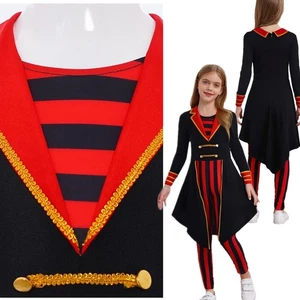 Children Romper Holiday Tailcoat Invisible Zipper Jumpsuit Party Pants Carnival - Picture 1 of 20