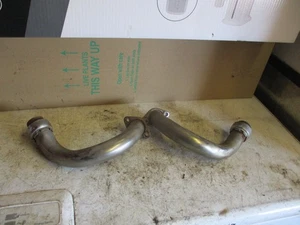YAMAHA RD350 EXHAUST DOWNPIPES WITH FITTINGS SEE DESCRIPTION - Picture 1 of 12