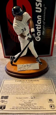 1994 年 Gartlan Frank Thomas 芝加哥白袜队签名瓷雕像 - 全新 — 第 1/4 张图片