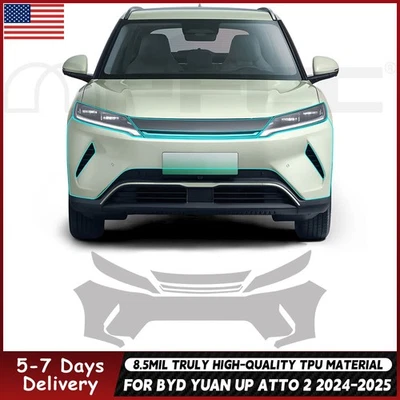 For BYD YUAN UP ATTO 2 2024-UP Front Bumper PreCut Paint Protection Film PPF TPU - Image 1 of 4