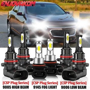 For Chevrolet Malibu 1997-2003 LED Headlight High Low Beam+Fog Light Bulbs 6pcs - Picture 1 of 12