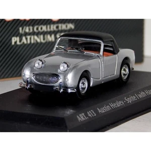 AUSTIN HEALEY SPRITE SPIDER 1958 SILVER WITH SOFT TOP DETAIL CARS ART 413 1/43 - Picture 1 of 1
