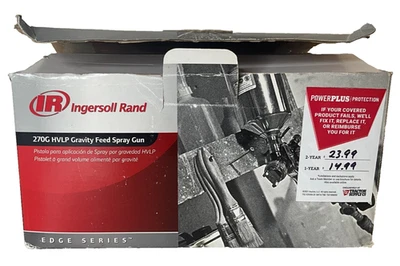 Pistola pulverizadora de alimentación por gravedad Ingersoll Rand 270 g HVLP punta y borde de taza serie envío gratuito Foto 1 de 4