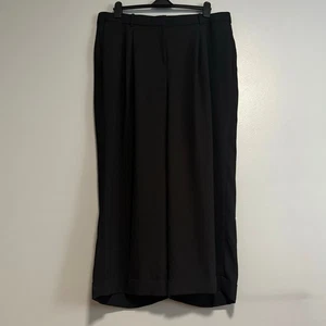 J Crew schwarze Anzughose hoher Bund Essential weites Bein 20 - Bild 1 von 6