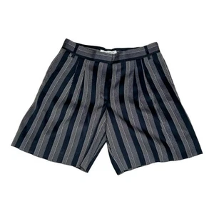 Viktor & Rolf Blue White Striped Shorts Silk Cotton Blend Size IT 40 US 4 2014 - Picture 1 of 11