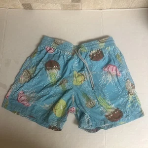 Vilebrequin Swim Shorts XL Blue sea Urchin Cotton Mesh Lined - Picture 1 of 10