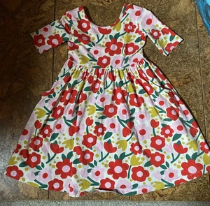 Hannah Anderson, Girls Size 140 (size 10) Tulip Flower Dress, VGUC - Picture 1 of 4
