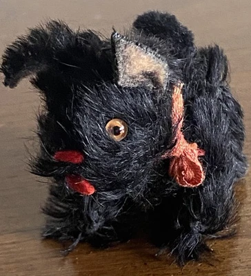 Schuco Scotty Perro Mascota Años 50 Mohair Mini NEGRO 2" Muñeca Articulada Mascota 7315 Foto 1 de 4