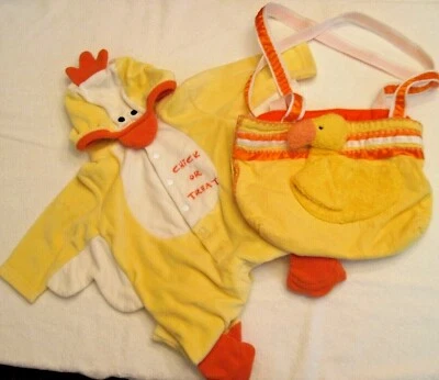 Little Wonders Baby Chick курица костюм 6-9 Mo мальчик девочка Baby Хэллоуин w/сумка - Изображение 1 из 4