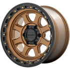 One 20x9 KMC KM548 Chase 8x6.5/8x165.1 0 Bronze Black Wheel Rim 125.1