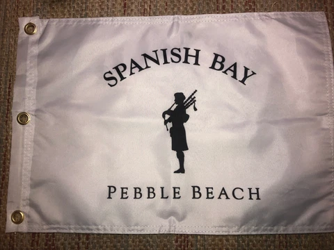 SPANISH BAY PEBBLE BEACH GOLF LINKS PGA TOUR PIN FLAG W GROMMETS FREE SHIP Cover