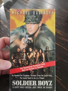 Soldier Boyz VHS Movie Screening Screener VHS TAPE Tested Works Michael Dudikoff - Picture 1 of 5