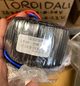 TRASFORMATORE TOROIDALE 220Vac - Sec. 15-0-15 Volt ac. 2 x 4.0A 120VA NUOVO - Foto 1 di 3