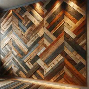 Wiedergewonnenes rustikales Palettenholz - Wandverkleidung Holz Dielen Bretter - 1 qm - Bild 1 von 12