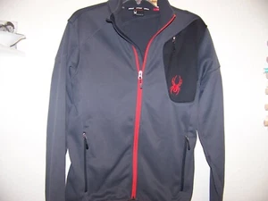 Herren Spyder Zip Jacke grau/rot Größe S/P - Bild 1 von 5