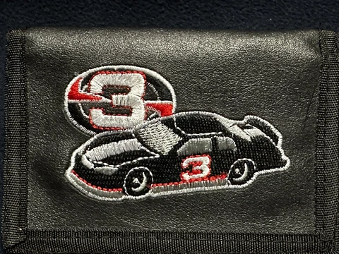 Nascar Legend #3 Trifoild Wallet With Chain & Zippers new in originL packaging Cover