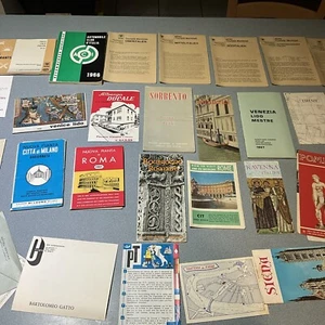 1960'S ITALY Ephemera LOT  MAPS BROCHURE TOURIST GUIDE ETC - Picture 1 of 14