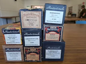 Pianola Rolls - total of 8 with various titles - Picture 1 of 1