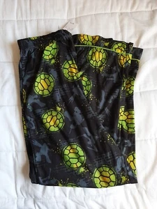 NEW BOYS SIZE TEENAGE MUTANT NINJA TURTLES TMNT FLANNEL PAJAMA PANTS LARGE - Picture 1 of 3